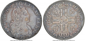 Louis XV Petit Louis d'argent (1/3 Ecu) 1720-A VF30 NGC, Paris mint, KM455.1. Crowned L's. Gunmetal blue and rose toned. 

HID09801242017

© 2022 ...