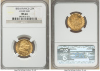 Louis XVIII gold 20 Francs 1815-A MS64 NGC, Paris mint, KM706.1. Near gem with radiant luster. 

HID09801242017

© 2022 Heritage Auctions | All Ri...