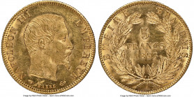 Napoleon III gold 5 Francs 1856-A UNC Details (Obverse Spot Removed) NGC, Paris mint, KM787.1.

HID09801242017

© 2022 Heritage Auctions | All Rig...