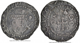 Early Anglo-Saxon. Primary Phase Sceat ND (680-710) AU Details (Environmental Damage) NGC, S-777A. 0.89gm. Anthracite toned, grainy surfaces. 

HID0...