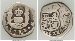 Philip V Cob Real 1733 Fine, KM3. 16.7mm. 3.05gm. 

HID09801242017

© 2022 Heritage Auctions | All Rights Reserved