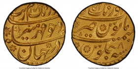Mughal Empire. Aurangzeb Alamgir gold Mohur AH 1076 Year 8 (1665/1666) UNC Details (Altered Surfaces) PCGS, Aurangabad mint, KM315.10. 10.97gm. 

HI...