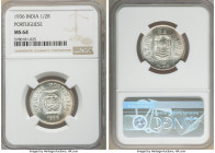 Portuguese Administration 3-Piece Lot of Certified 1/2 Rupia 1936 MS64 NGC, KM23. One year type. Lustrous and choice. Sold as is, no returns. 

HID0...