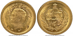 Muhammad Reza Pahlavi gold 1/4 Pahlavi SH 1346 (1967) MS64 NGC, KM1160a. Whirling luster, lightly toned. 

HID09801242017

© 2022 Heritage Auction...
