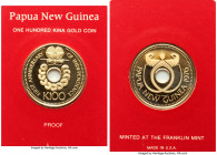 Republic gold Proof 100 Kina 1976-FM, Franklin mint, KM10. Mintage: 8.020. First anniversary of independence commemorative. AGW 0.2769 oz. 

HID0980...