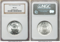 Republic Pair of Certified 50 Centavos 1916 MS65 NGC, KM561. Last year of type. Radiant luster and without toning. Sold as is, no returns.

HID09801...