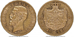 Carol I gold 20 Lei 1890-B AU58 NGC, Bucharest mint, KM20. Two year type. AGW 0.1867 oz. 

HID09801242017

© 2022 Heritage Auctions | All Rights R...