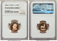 Republic gold Proof 1/4 Krugerrand 2006 PR69 Ultra Cameo NGC, KM106. AGW 0.2501 oz. 

HID09801242017

© 2022 Heritage Auctions | All Rights Reserv...
