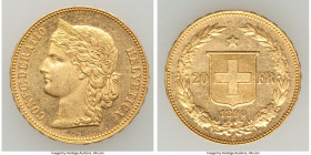 Confederation gold 20 Francs 1890-B AU, Bern mint, KM31.3. 21.1mm. 6.44gm. AGW 0.1867 oz. 

HID09801242017

© 2022 Heritage Auctions | All Rights ...