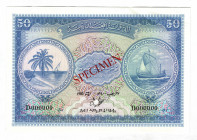 Maldives 5 Rupees 1980 Specimen
P# 6s; AUNC