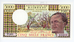 Djibouti 5000 Francs 1979 (ND)
P# 38d; # 06482853; UNC