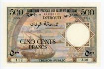 French Afars & Issas 500 Francs 1973 (ND)
P# 31; # 001233112; UNC