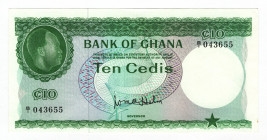 Ghana 10 Cedis 1965 (ND)
P# 7; UNC