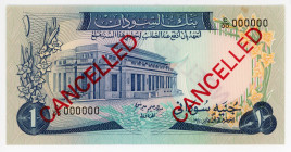 Sudan 1 Pound 1970 Specimen
P# 13as; UNC