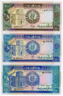 Sudan 3 x 100 Pounds 1988 - 1992
P# 44a, 49, 50; UNC