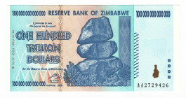 Zimbabwe 100 Trillion Dollars 2008
P# 91; UNC
