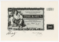 Czechoslovakia 1000 Korun 1934 Proof Revers
P# 26; UNC