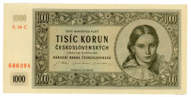 Czechoslovakia 1000 Korun 1945
P# 74; #S.01B 686394; UNC