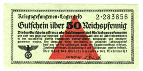 Germany - Third Reich Lagergeld 50 Reichspfennig 1939 (ND)
Ro# 517a; UNC