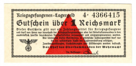 Germany - Third Reich Lagergeld 1 Reichsmark 1939 (ND)
Ro# 518; UNC