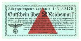 Germany - Third Reich Lagergeld 2 Reichsmark 1939 (ND)
Ro# 519; AUNC