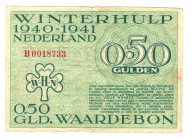 Germany - Third Reich Nederland Winterhelp 0,5 Gulden 1940 -1941 Green Color
P# NL; Very rare; VF