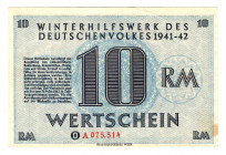 Germany - Third Reich Winterhelp 10 Reichsmark 1941 -1942
UNC-