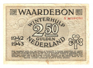 Germany - Third Reich Nederland Winterhelp 2,5 Gulden 1942 -1943 Gray Color
P# NL; Very rare; VF