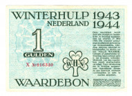 Germany - Third Reich Nederland Winterhelp 1 Gulden 1943 -1944 Blue Color
P# NL; Very rare; VF+