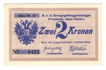 Austria Freistadt 2 Kronen 1920 (ND)
P# NL; UNC