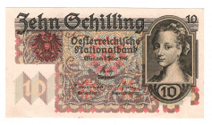 Austria 10 Shilling 1946
P# 122; UNC