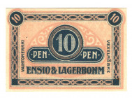 Finland Oulu Vaihtomerkki 10 Penni 1918 (ND)
P# NL; UNC