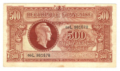 France 500 Francs 1944
P# 106; VF+