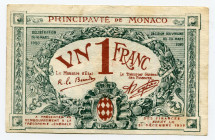 Monaco 1 Franc 1920
P# 5; # D 00471; XF