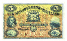 Scotland 5 Pounds 1953
P# 259d; The National Bank; VF