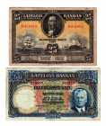 Latvia 25-50 Latu 1928 -1932
P# 18,20; VF