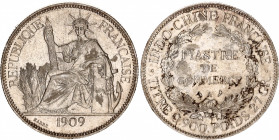 French Indochina 1 Piastre 1909 A
KM# 5a.1; Silver; Mint: Paris; AUNC