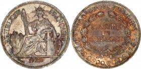 French Indochina 1 Piastre 1922 H
KM# 5a.3; Silver; Mint: Heaton, Birmingham; AUNC Toned