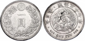 Japan 1 Yen 1904 (37)
Y# A25.3; Silver; Meiji; XF/AUNC with mint luster