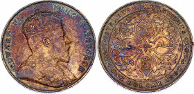 Straits Settlements 1 Dollar 1907
KM# 26; Silver; Edward VII; XF+ with beautiful toning