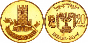 Israel 20 Sicli Gold Medal (ND)
Gold (.900) 20.10 g., 32 mm., Proof