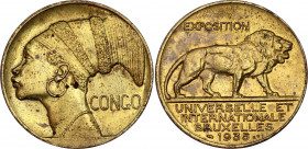 Belgian Congo Brass Medal Brussels International Universal Exhibition 1935
Brass 19.69 g., 31 mm.; By Turin; Exposition Universelle Internationale de...