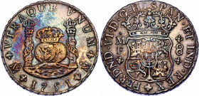 Mexico 8 Reales 1751 MF
KM# 104.1; Silver; Ferdinand VI; XF+ with amazing toning