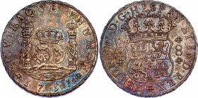 Mexico 8 Reales 1757 MM
KM# 104.2; Silver; Ferdinand VI; XF+ with amazing toning