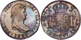 Mexico 8 Reales 1821 JJ
KM# 111; Silver; Ferdinand VII; AUNC/UNC with outstanding toning