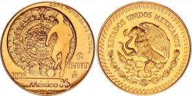 Mexico 500 Pesos 1985 Mo
KM# 501.1; Gold (.900) 17.28 g.; FIFA World Cup - Mexico 1986; UNC
