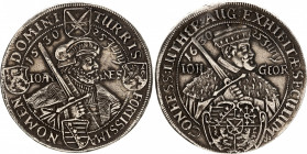 German States Saxony-Albertine 2 Taler 1630
KM# 416; Dav. 7604A; Silver 57.70 g.; Johann Georg I; 100th Anniversary of the Augsburg Confession; Mint:...