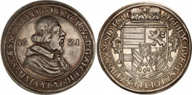 Austria 1 Taler 1621
KM# 264.5; Dav. 3330; Silver 28.57 g.; Leopold V; Mint: Hall; XF-AUNC Toned