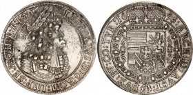 Austria 1 Taler 1696
KM# 1303.5; Dav. 3245A; Silver 28.74 g.; Leopold I; Mint: Hall; AUNC Toned
