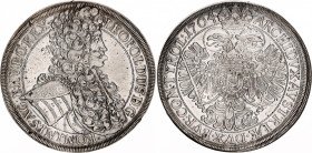 Austria 1 Taler 1704
KM# 1413, Dav. 1001; Leopold I (1657-1705), Vienna. Silver, 28.69g. XF.